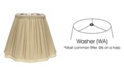 Cloth&Wire Slant Fancy Square Pleated Softback Lampshade with Washer Fitter Collection